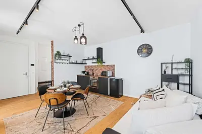Küche/Küchenzeile in der Unterkunft Industrialist - Design Suite in Central Vienna