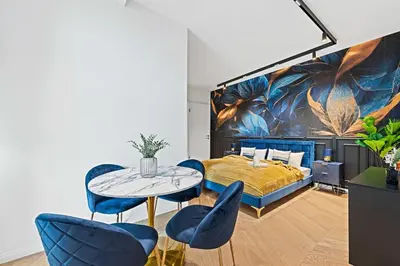 Ein Sitzbereich in der Unterkunft Royal Hideout - Central Vienna