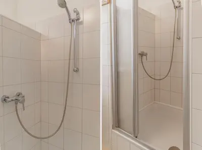 Ein Badezimmer in der Unterkunft Comfortable 2BR Apartment Near Wiener Stadthalle