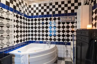 Ein Badezimmer in der Unterkunft Cosy & Convenient Viennese Charm