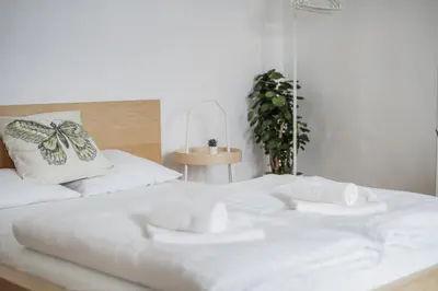 Ein Bett oder Betten in einem Zimmer der Unterkunft Stylish Cosy Apartment with Easy Access