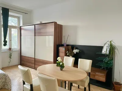 Ein Sitzbereich in der Unterkunft Cozy Long-Term Apartment