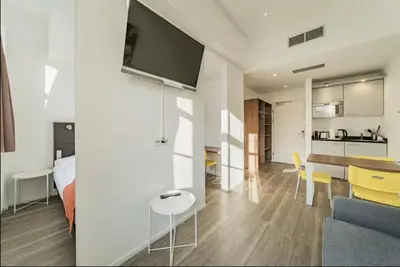 Küche/Küchenzeile in der Unterkunft Central Apartment near Metro