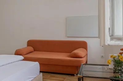 Ein Sitzbereich in der Unterkunft Comfortable One Bedroom Apartment in Vienna