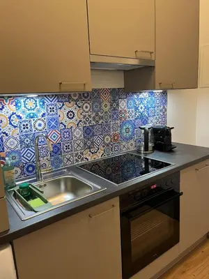 Küche/Küchenzeile in der Unterkunft Appartement Mondscheingasse