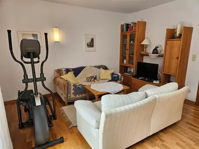 Ein Sitzbereich in der Unterkunft House near castle park