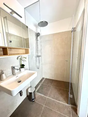 Ein Badezimmer in der Unterkunft Beach SUN and FUN Penthouse