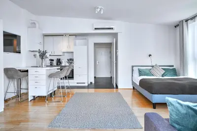 Ein Sitzbereich in der Unterkunft Viennas Mariahilfer Mile - Terrace Hideaway