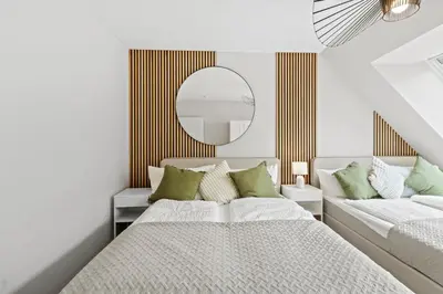 Ein Bett oder Betten in einem Zimmer der Unterkunft U1 Metro Nearby - 1-BR - fast Wi-Fi