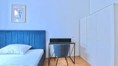 Ein Bett oder Betten in einem Zimmer der Unterkunft ampm Scholzgasse - Monthly Rent