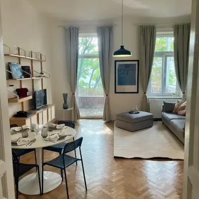 Quiet Courtyard Apartment with Balcony