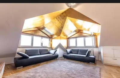 Ein Sitzbereich in der Unterkunft Vienna City Suites