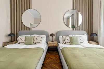 Ein Bett oder Betten in einem Zimmer der Unterkunft Monthly Stay Close to Metro, Fast To City Center