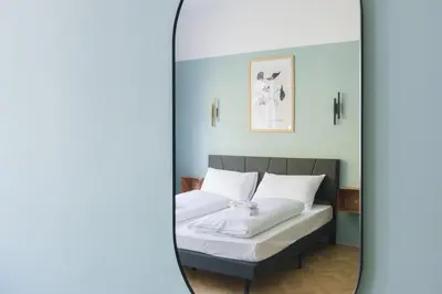 Ein Bett oder Betten in einem Zimmer der Unterkunft ampm Angeligasse - Coliving Vienna I Monthly Stays