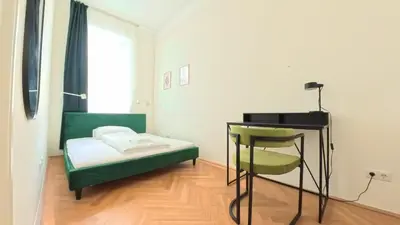Ein Bett oder Betten in einem Zimmer der Unterkunft ampm Traunfelsgasse - Coliving Vienna I Monthly Stays