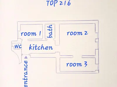 Grundriss der Unterkunft Apartment Vienna1090 by Interhome