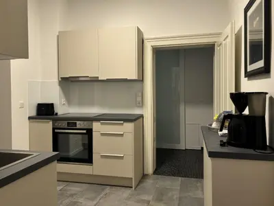Küche/Küchenzeile in der Unterkunft Apartment Wohnen am Augarten by Interhome