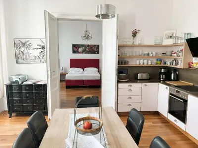 Küche/Küchenzeile in der Unterkunft Apartment Ausgefallene Wohnung by Interhome