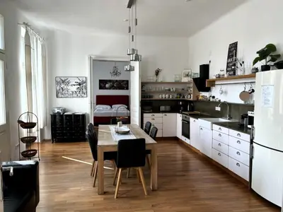 Küche/Küchenzeile in der Unterkunft Apartment Ausgefallene Wohnung by Interhome