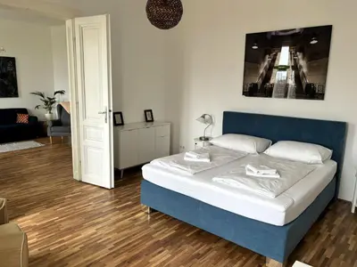 Ein Bett oder Betten in einem Zimmer der Unterkunft Apartment Sonnige Wohnung by Interhome