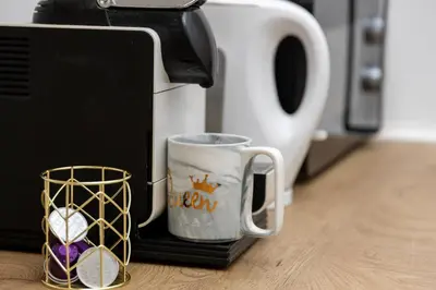 Kaffee-/Teezubehör in der Unterkunft Deluxe Apart ROOM