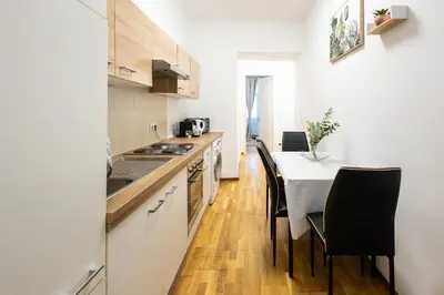 Küche/Küchenzeile in der Unterkunft Deluxe Apart ROOM