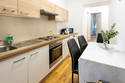 Küche/Küchenzeile in der Unterkunft Deluxe Apart ROOM