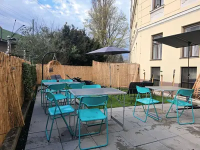 Das Gebäude in dem sich die Ferienwohnung befindet