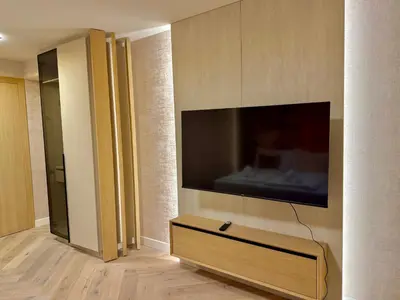 TV/Unterhaltungsangebot in der Unterkunft Luxury Modern Apartment near Metro