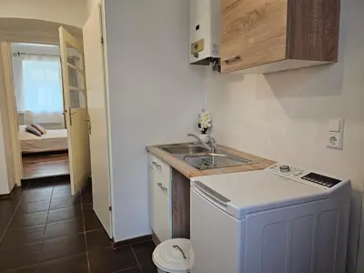 Küche/Küchenzeile in der Unterkunft Chopin Apartment