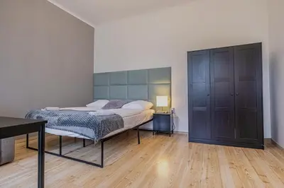 Ein Bett oder Betten in einem Zimmer der Unterkunft Near Danube & Praterstern Apartment for Longstays