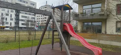 Ein Kinderspielbereich in der Unterkunft Vienna Main Train Station BBP3084