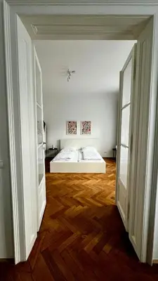 Ein Bett oder Betten in einem Zimmer der Unterkunft Central Family Residence at Stadthalle