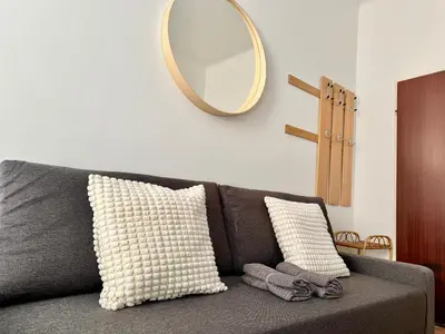 Ein Sitzbereich in der Unterkunft Schönbrunn Cozy Studio