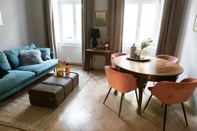 Ein Sitzbereich in der Unterkunft LAROGYs APARTMENTS
