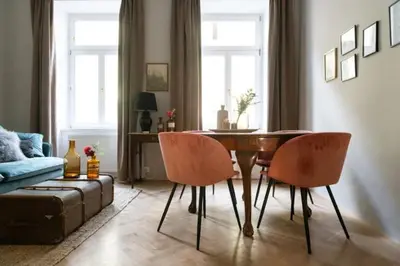 Ein Sitzbereich in der Unterkunft LAROGYs APARTMENTS