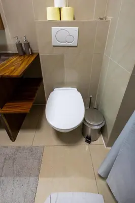 Ein Badezimmer in der Unterkunft Ruby Apartment Vienna