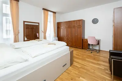 Ein Bett oder Betten in einem Zimmer der Unterkunft Ruby Apartment Vienna