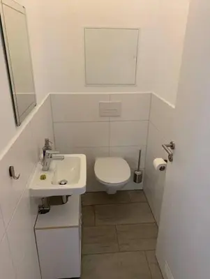 Ein Badezimmer in der Unterkunft Vor dem Tore Schönbrunn