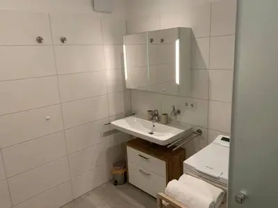 Ein Badezimmer in der Unterkunft Vor dem Tore Schönbrunn