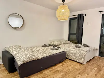 Grundriss der Unterkunft Modern Apartment with Balcony with Free Parking - Nearby Metro