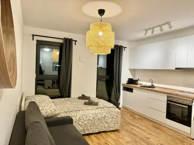 Grundriss der Unterkunft Modern Apartment with Balcony with Free Parking - Nearby Metro
