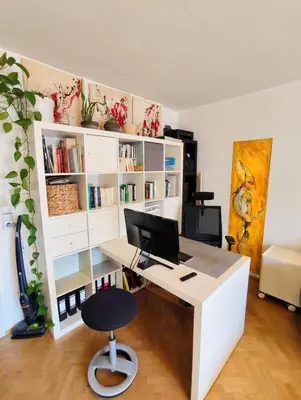 Die Bibliothek in der Ferienwohnung