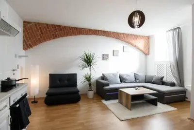 Ein Sitzbereich in der Unterkunft Vienna City Apartment 1180 Vienna