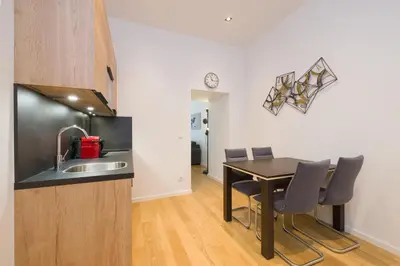 Küche/Küchenzeile in der Unterkunft Vienna Stay Apartments Tabor 1020