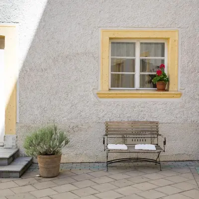 Ein Balkon oder eine Terrasse in der Unterkunft Schloss Gumpoldskirchen