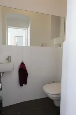 Ein Badezimmer in der Unterkunft Casa Nostra - Sonnige Wohnung direkt am Augarten