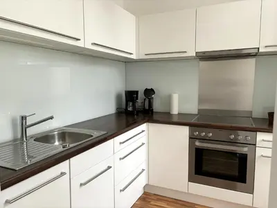 Küche/Küchenzeile in der Unterkunft Casa Nostra - Sonnige Wohnung direkt am Augarten