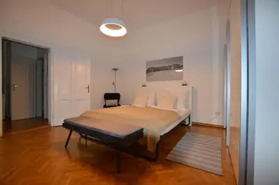 Ein Bett oder Betten in einem Zimmer der Unterkunft Apartment Penzing