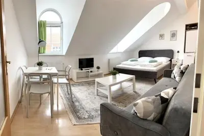 Ein Sitzbereich in der Unterkunft Vienna Excellent Apartments